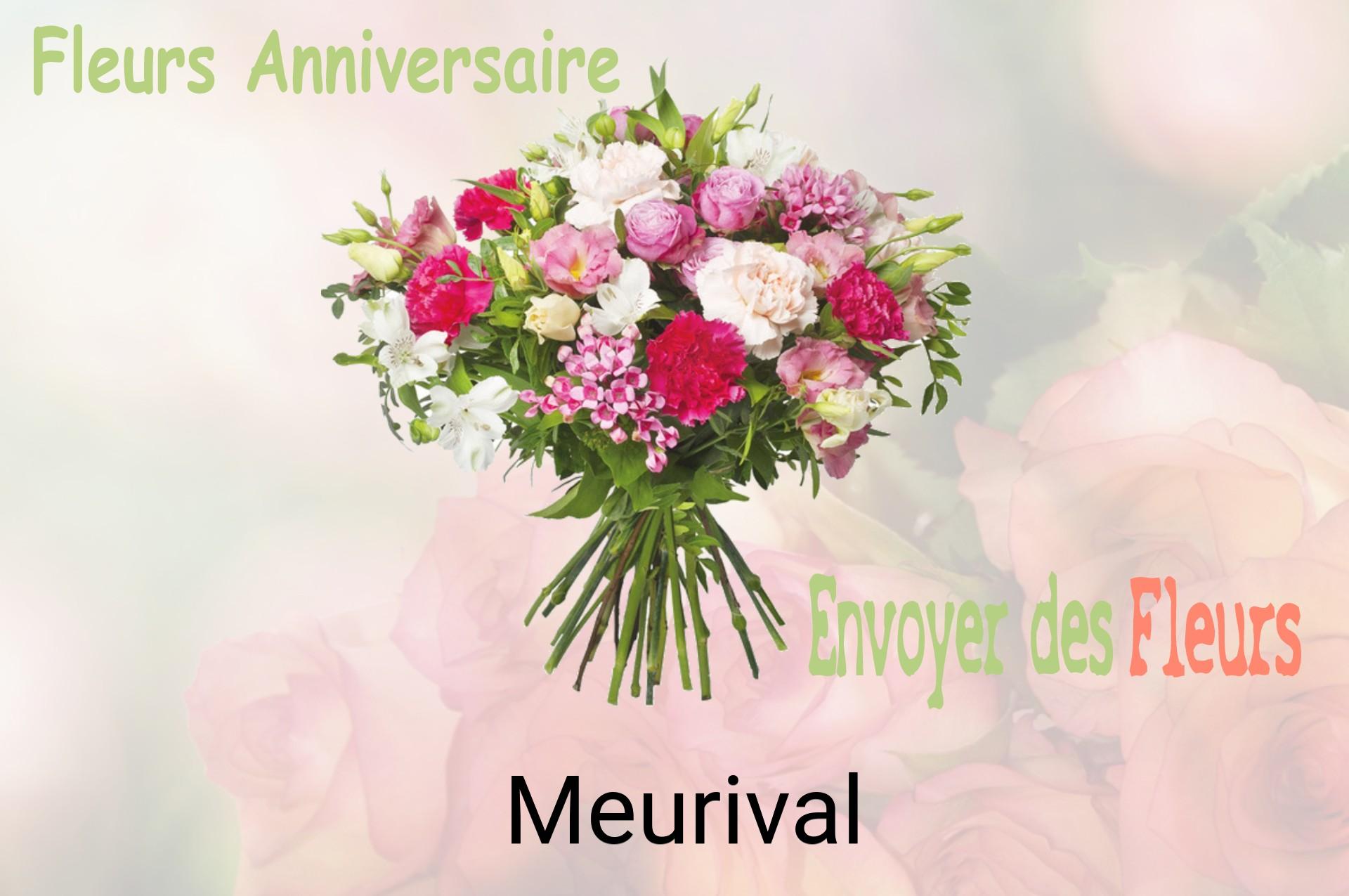 Bouquet de fleurs d’anniversaire livré à Meurival